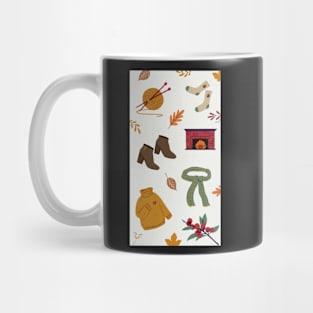 Autumn Reverie: A Dreamy Artistic Portrait Mug